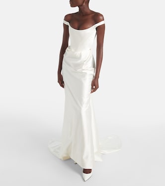 Bridal - Abito lungo Camille in raso | Vivienne Westwood