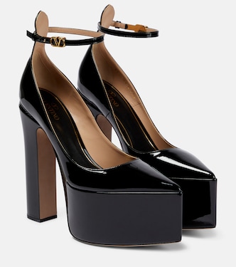 Tan-Go 155 leather platform pumps | Valentino Garavani