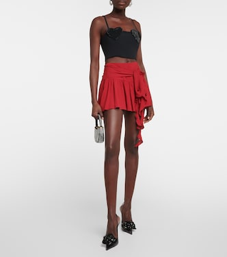 Crystal-embellished cropped top | Blumarine