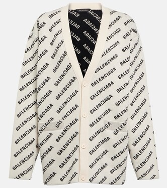 Cárdigan en mezcla de algodón y lana | Balenciaga