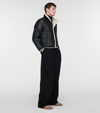 Faux shearling-lined down jacket | Saint Laurent