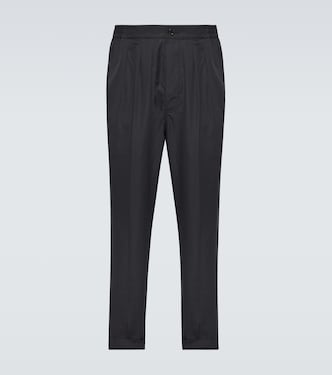 Pantalones rectos de algodón y seda | Tom Ford