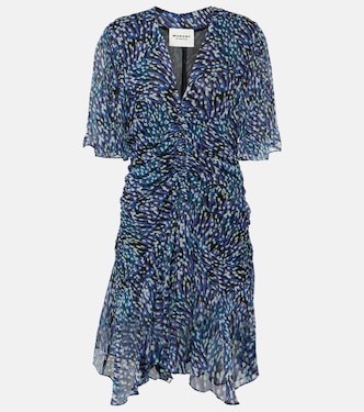 Vivienne leopard-print ruched minidress | Marant Etoile