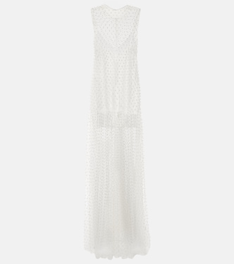 Robe aus Mesh mit Kristallen | Norma Kamali