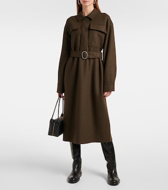 Abito chemisier in misto lana | Jil Sander