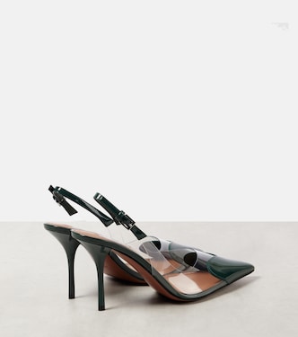 Escarpins Le Cœur 90 en cuir verni et PU | Alaïa