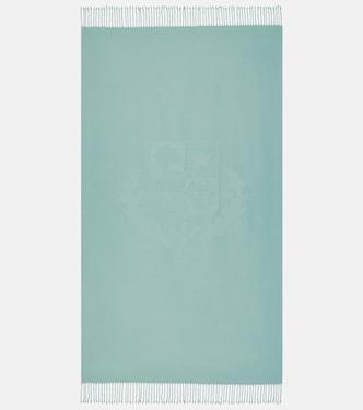 Couverture Crest en jacquard de coton | Loro Piana