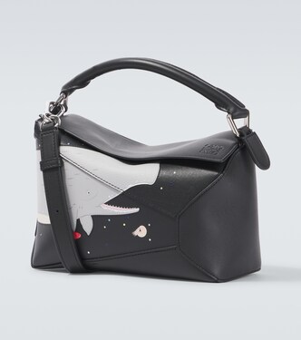 X Suna Fujita Tote Puzzle Whale Small aus Leder | Loewe