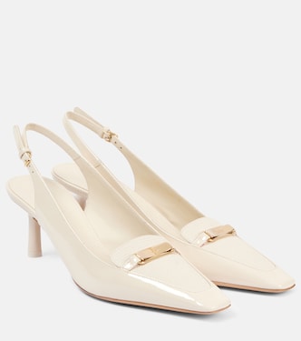 Dilli patent leather slingback pumps | Ferragamo