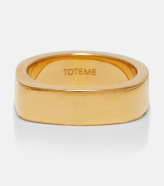 Anillo Signature bañado en oro de 18ct | Toteme
