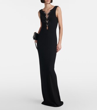 Abito lungo in jersey con cut-out | Givenchy