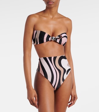 Marmo high-rise bikini bottoms | Pucci