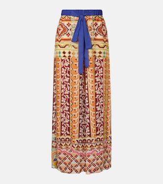 Bedruckte High-Rise Palazzo-Hose | Etro
