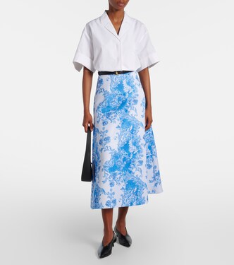 Hallie floral taffeta maxi skirt | Emilia Wickstead