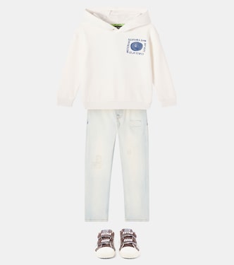 Old School leather and suede sneakers | Golden Goose Kids