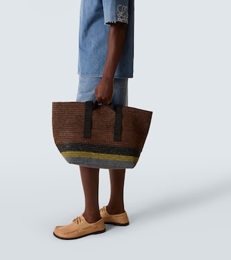 Shopper Fold aus Raffiabast | Loewe