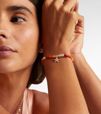 Starfish Small 14kt gold charm bracelet with diamonds | Sydney Evan