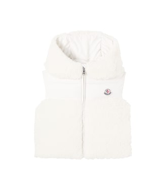Bébé – Gilet doudoune en shearling synthétique | Moncler Enfant