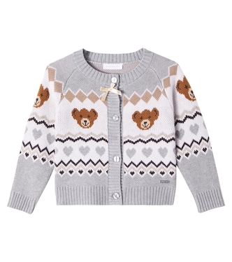 Cardigan aus Jacquard-Strick | Monnalisa