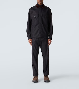 Hemdjacke aus Denim mit Cord | Moncler