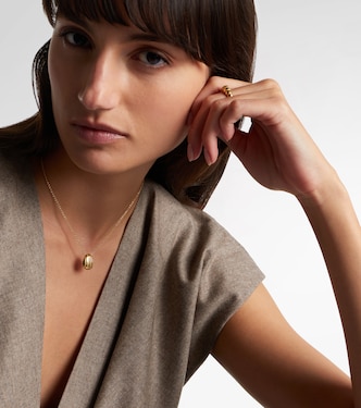 Eos Small 18kt gold pendant necklace | Pamela Zamore