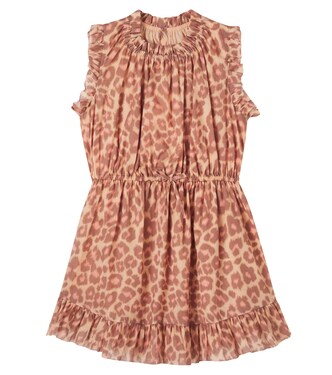 Leopard-print ruffled cotton dress | Zimmermann Kids