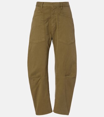 Shon cotton twill barrel-leg pants | Nili Lotan