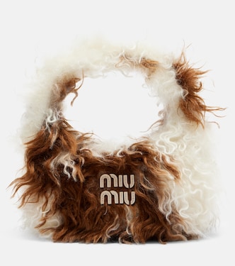 Bolso al hombro Wander de mohair | Miu Miu