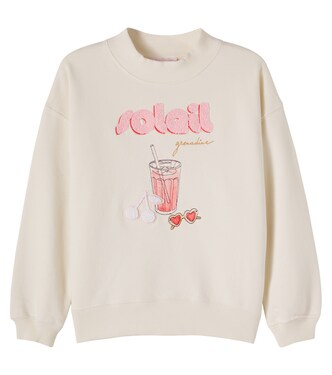 Lika embroidered cotton jersey sweatshirt | Bonpoint