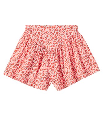 Flor leopard-print cotton shorts | Cozmo