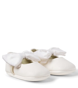 Baby Rose bow-detail leather booties | PèPè