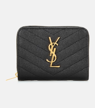 Portemonnaie Monogram Compact aus Leder | Saint Laurent