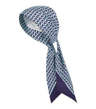 Bandana de seda y algodón estampada | Valentino
