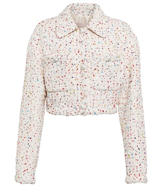 Cropped-Jacke aus Tweed | Valentino