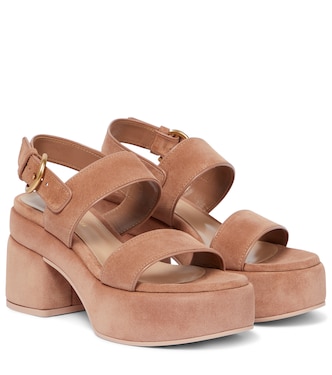 Melrose suede platforms sandals | Gianvito Rossi