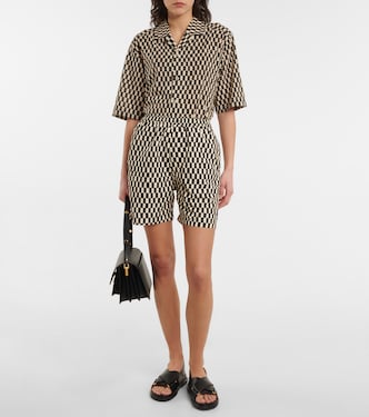 Maitho checked cotton top | Nanushka