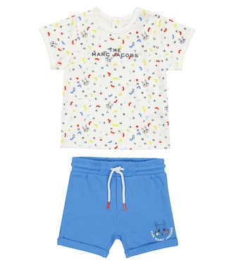 Baby - T-shirt e shorts in cotone con stampa | Marc Jacobs Kids