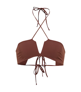 Halterneck bikini top | Nensi Dojaka