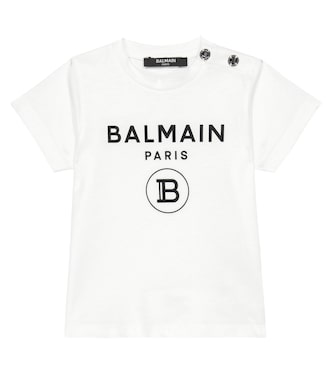 Baby logo cotton T-shirt | Balmain Kids