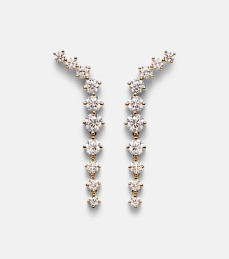 Boucles d’oreilles Mini Aria Dagger en or 18 ct et diamants | Melissa Kaye