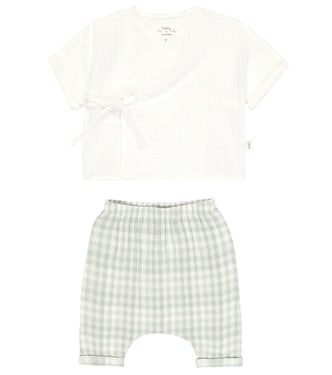 Bébé – Ensemble chemise et pantalon en coton | Il Gufo