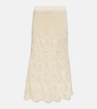 Devi crochet cotton midi skirt | Zimmermann