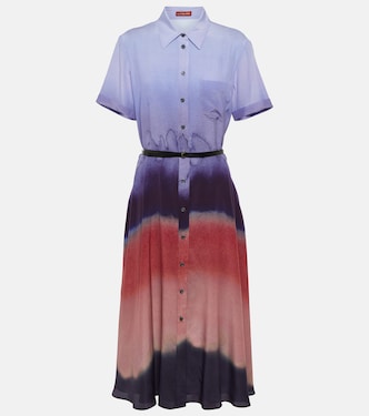 Robe chemise Kiera imprimée en soie | Altuzarra