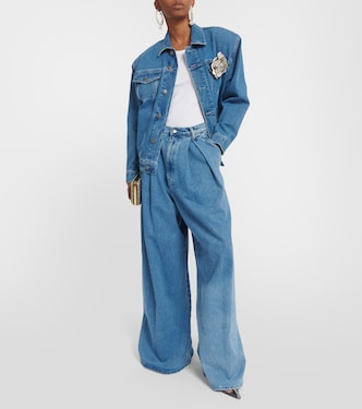 Jeans anchos de tiro alto | Giuseppe di Morabito
