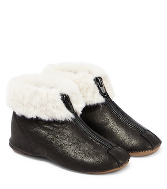 Stiefel Dash aus Leder mit Faux Fur | PèPè