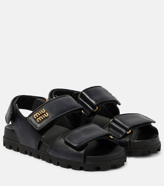 Sandalen aus Leder | Miu Miu