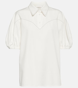Blusa de algodón con mangas abullonadas | Chloé