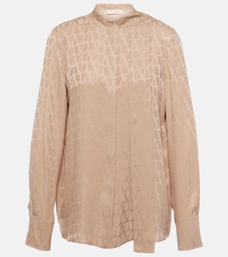 Schluppenbluse Toile Iconographe aus Seide | Valentino