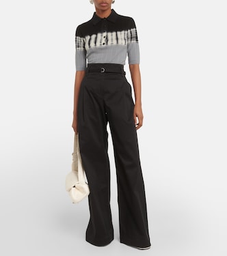 White Label - Pantaloni a gamba larga Raver in misto cotone | Proenza Schouler