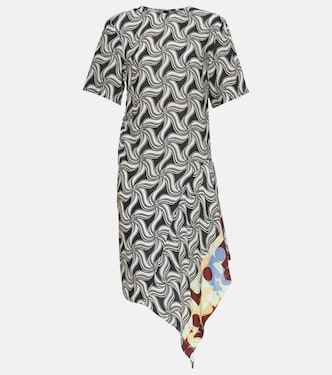 Vestido midi asimétrico estampado | Dries Van Noten
